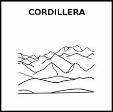 CORDILLERA - Pictograma (blanco y negro)