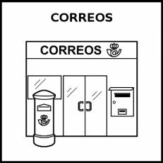 CORREOS - Pictograma (blanco y negro)