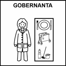 GOBERNANTA - Pictograma (blanco y negro)