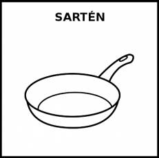 SARTÉN - Pictograma (blanco y negro)