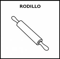 RODILLO - Pictograma (blanco y negro)