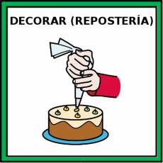 DECORAR (REPOSTERÍA) - Pictograma (color)