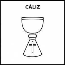 CÁLIZ - Pictograma (blanco y negro)