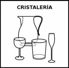 CRISTALERÍA - Pictograma (blanco y negro)