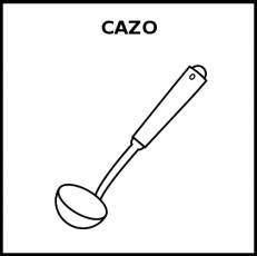 CAZO (DE SERVIR) - Pictograma (blanco y negro)