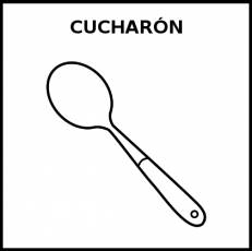 CUCHARÓN - Pictograma (blanco y negro)