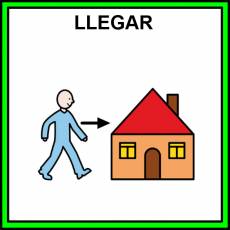 LLEGAR - Pictograma (color)