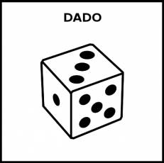 DADO - Pictograma (blanco y negro)