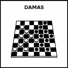 DAMAS - Pictograma (blanco y negro)