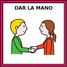 DAR LA MANO - Pictograma (color)