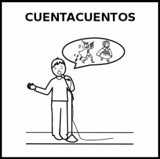CUENTACUENTOS - Pictograma (blanco y negro)