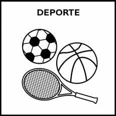 DEPORTE - Pictograma (blanco y negro)