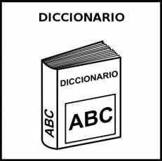 DICCIONARIO - Pictograma (blanco y negro)