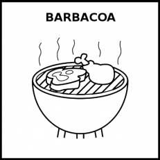 BARBACOA - Pictograma (blanco y negro)
