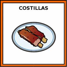 COSTILLAS (COMIDA) - Pictograma (color)