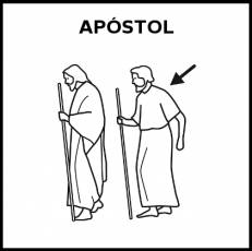 APÓSTOL - Pictograma (blanco y negro)