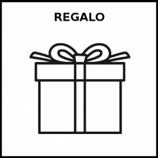 REGALO - Pictograma (blanco y negro)