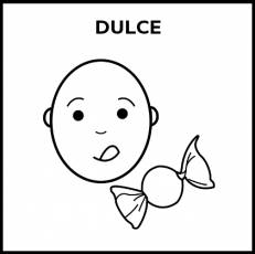 DULCE - Pictograma (blanco y negro)
