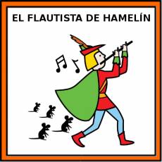 EL FLAUTISTA DE HAMELÍN - Pictograma (color)