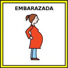 EMBARAZADA - Pictograma (color)