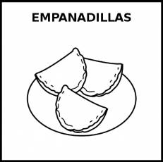 EMPANADILLAS - Pictograma (blanco y negro)