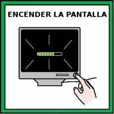 ENCENDER LA PANTALLA - Pictograma (color)