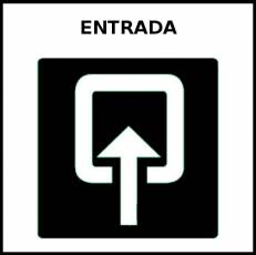 ENTRADA - Pictograma (blanco y negro)