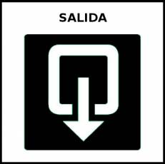 SALIDA - Pictograma (blanco y negro)