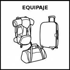 EQUIPAJE - Pictograma (blanco y negro)