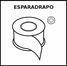 ESPARADRAPO - Pictograma (blanco y negro)