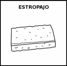 ESTROPAJO - Pictograma (blanco y negro)