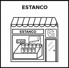 ESTANCO - Pictograma (blanco y negro)