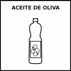 ACEITE DE OLIVA - Pictograma (blanco y negro)