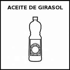 ACEITE DE GIRASOL - Pictograma (blanco y negro)