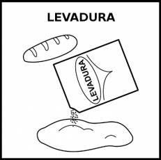 LEVADURA - Pictograma (blanco y negro)