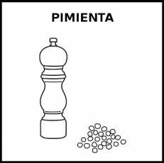 PIMIENTA - Pictograma (blanco y negro)