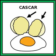 CASCAR (HUEVOS) - Pictograma (color)