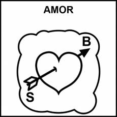 AMOR - Pictograma (blanco y negro)