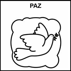 PAZ - Pictograma (blanco y negro)