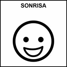 SONRISA - Pictograma (blanco y negro)