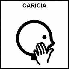 CARICIA - Pictograma (blanco y negro)