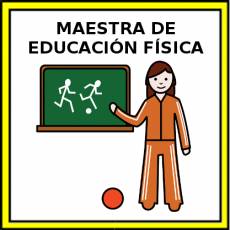 MAESTRA DE EDUCACIÓN FÍSICA - Pictograma (color)