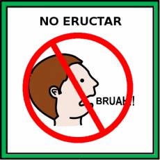 NO ERUCTAR - Pictograma (color)