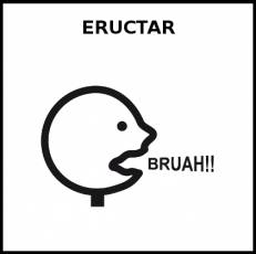 ERUCTAR - Pictograma (blanco y negro)