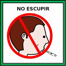 NO ESCUPIR - Pictograma (color)