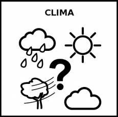 CLIMA - Pictograma (blanco y negro)
