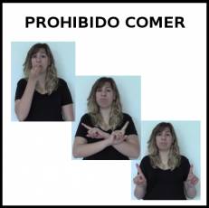 PROHIBIDO COMER - Signo