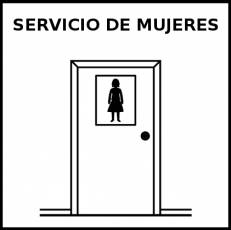 SERVICIO DE MUJERES - Pictograma (blanco y negro)