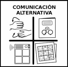 COMUNICACIÓN ALTERNATIVA - Pictograma (blanco y negro)