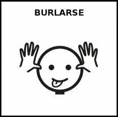 BURLARSE - Pictograma (blanco y negro)